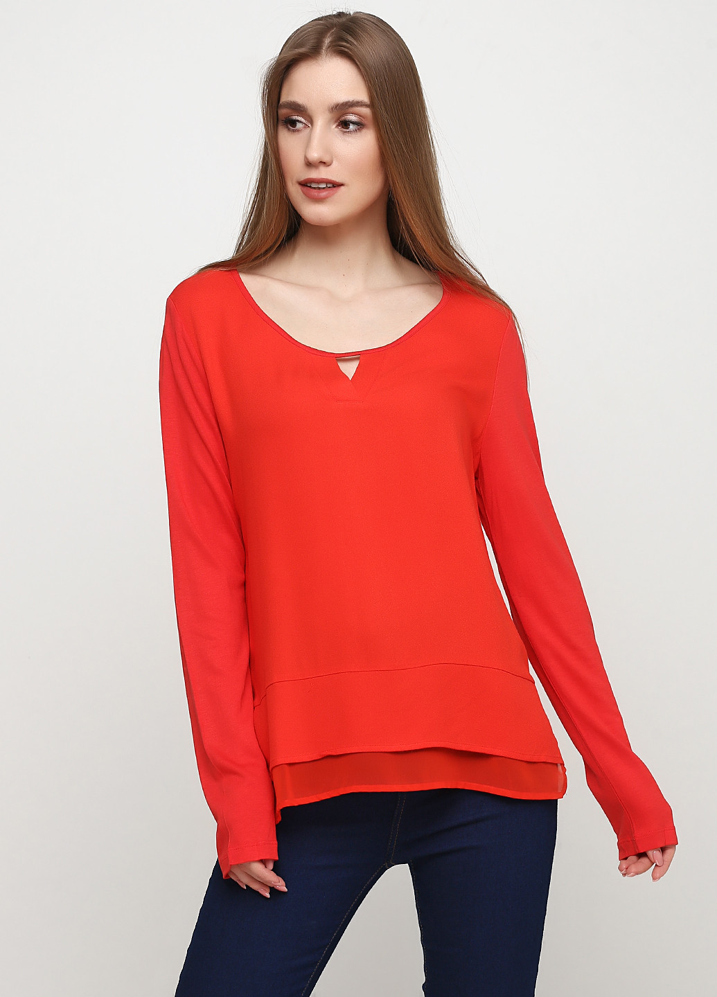 Красная блуза Tom Tailor