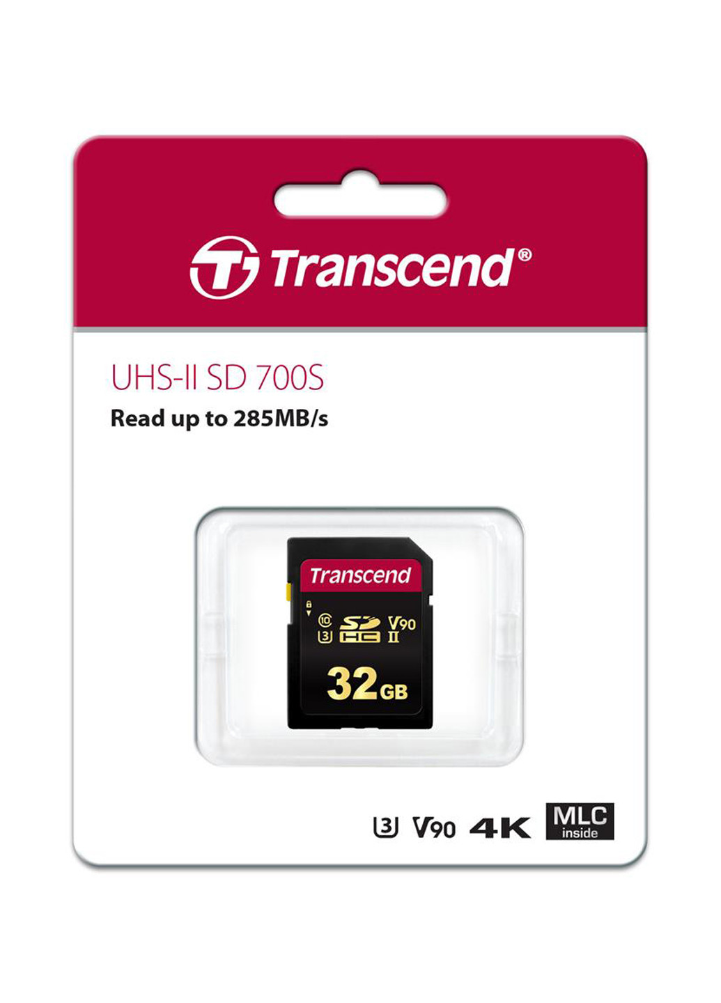 Карта памяти SDHC 32GB C10 UHS-II U3 (R285/W180MB/s) 4K (TS32GSDC700S) Transcend карта памяти transcend sdhc 32gb c10 uhs-ii u3 (r285/w180mb/s) 4k (ts32gsdc700s) (130842771)