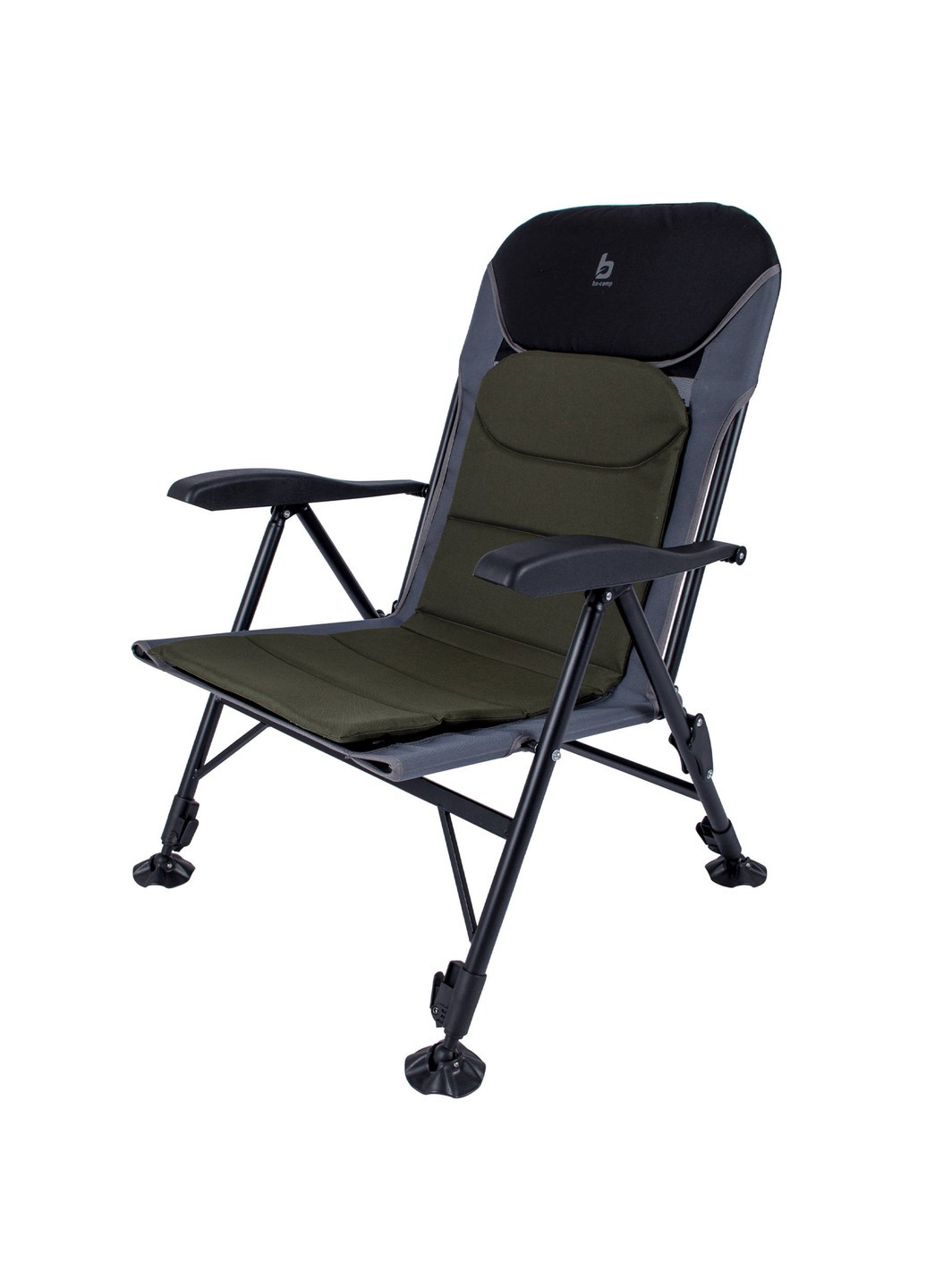 Крісло розкладне Pike Black/Grey/Green (1204110) Bo-Camp (253114937)