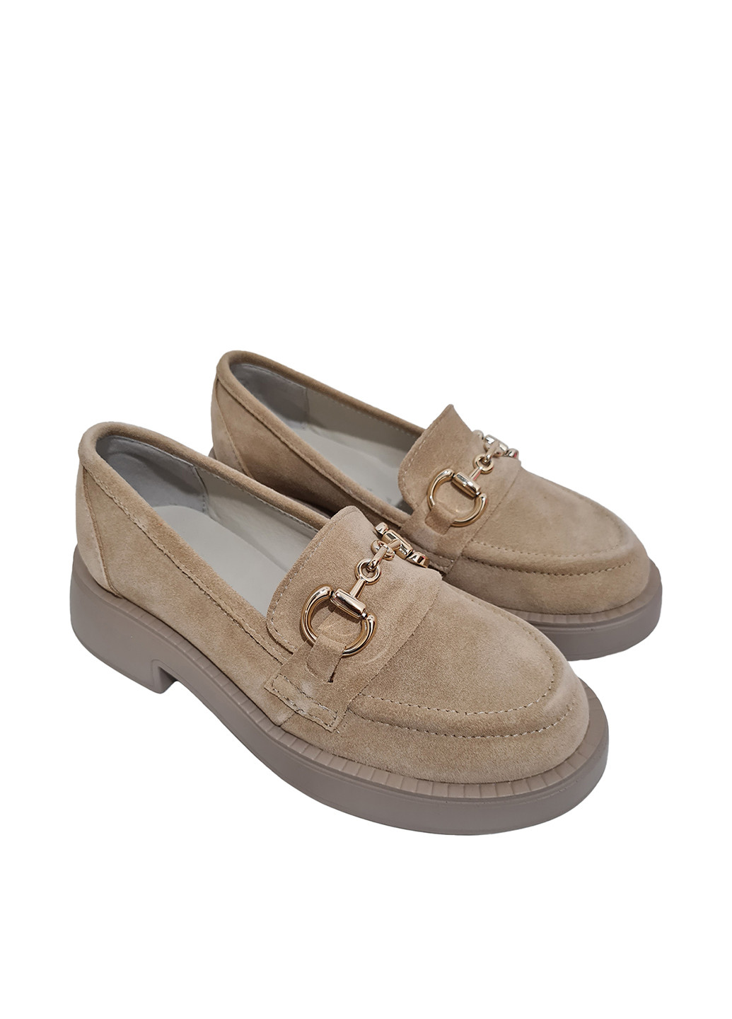 Arto Туфлі лофери бежевий з натуральна замша, україна — демісезон (304153098)