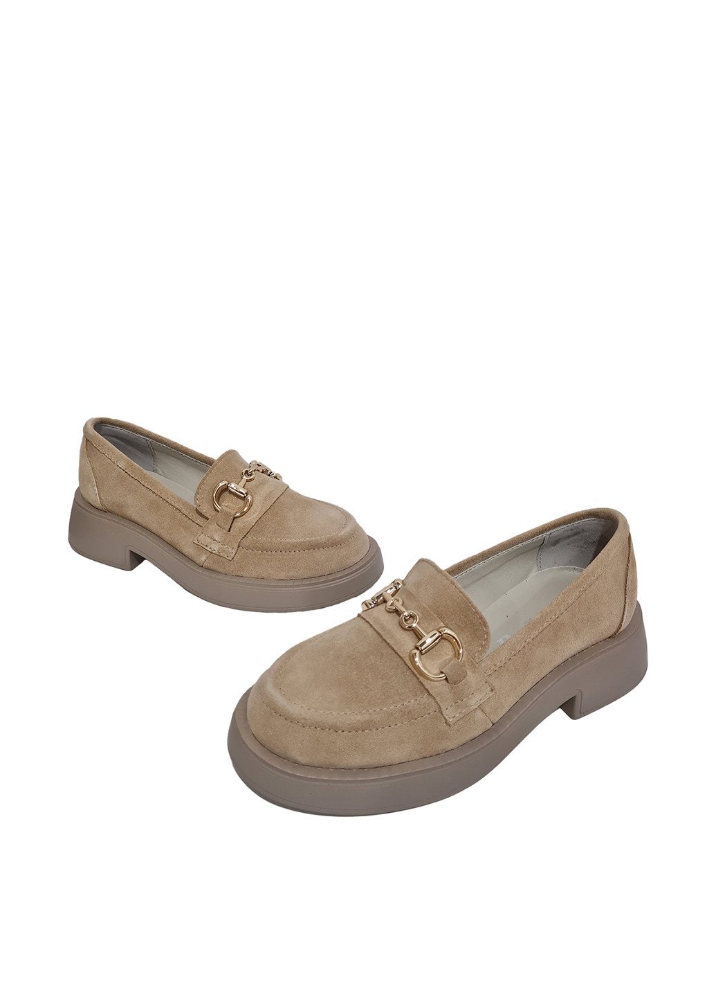 Arto Туфлі лофери бежевий з натуральна замша, україна — демісезон (304153098)