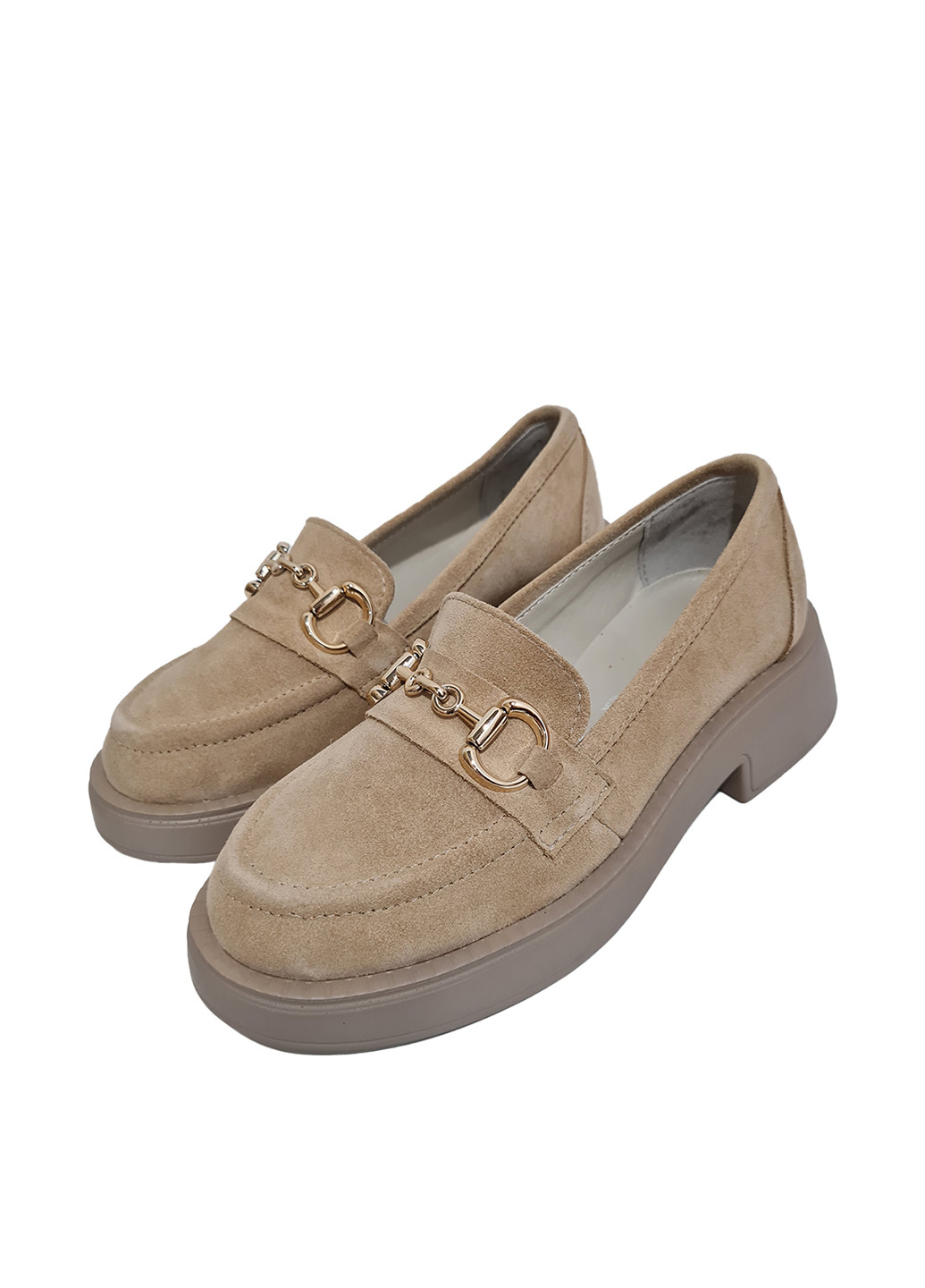 Arto Туфлі лофери бежевий з натуральна замша, україна — демісезон (304153098)