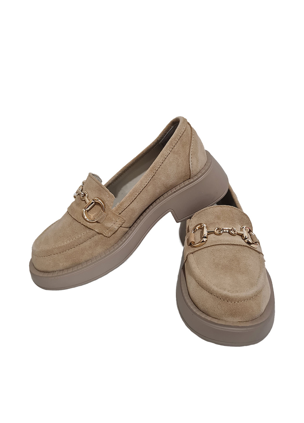 Arto Туфлі лофери бежевий з натуральна замша, україна — демісезон (304153098)