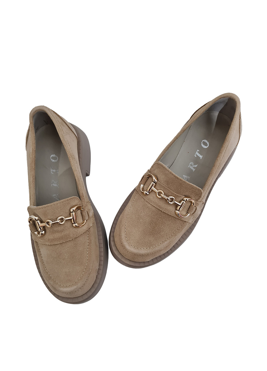 Arto Туфлі лофери бежевий з натуральна замша, україна — демісезон (304153098)