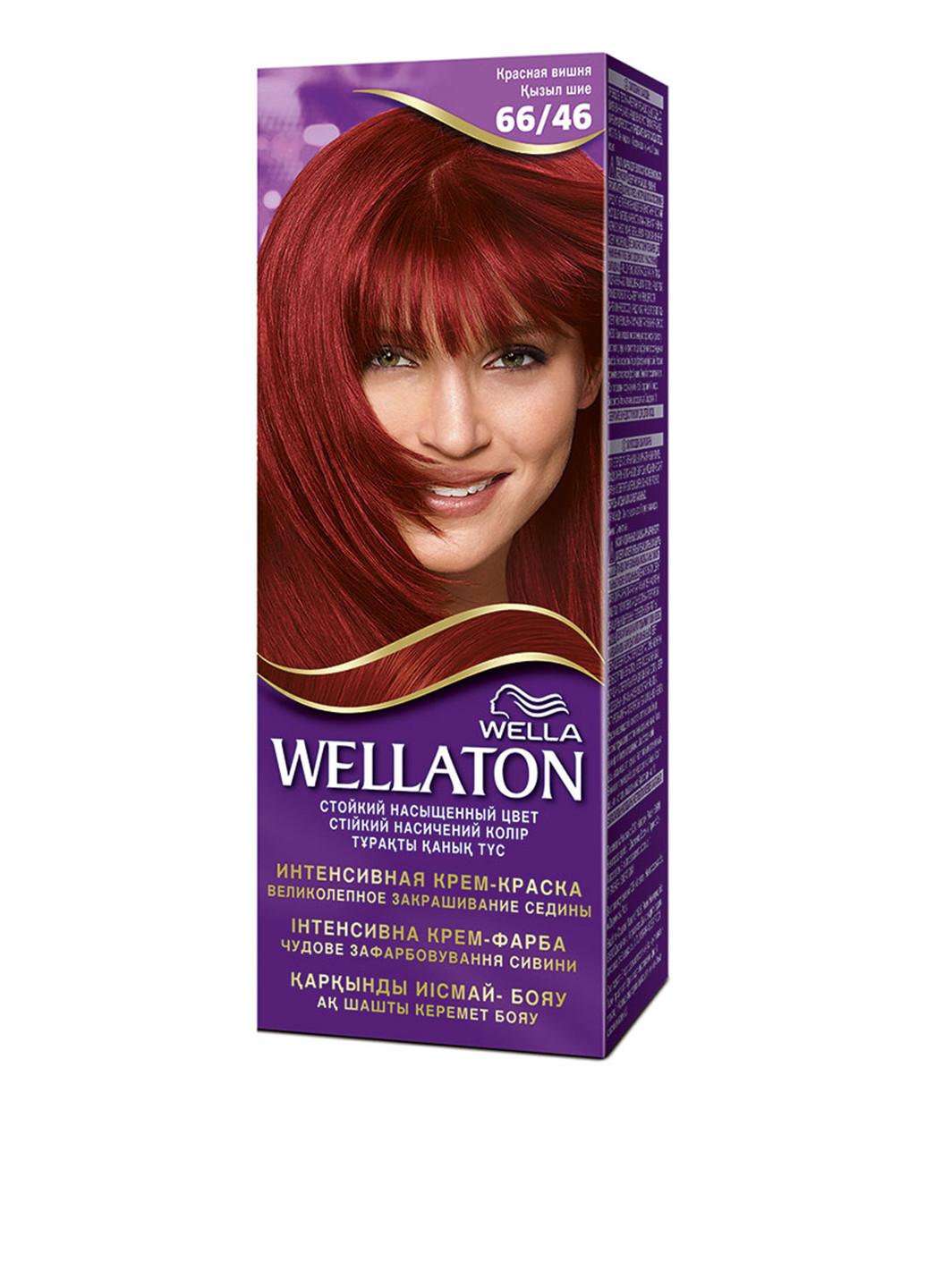 Крем-краска для волос, 66/46 Красная вишня Wellaton (17071531)