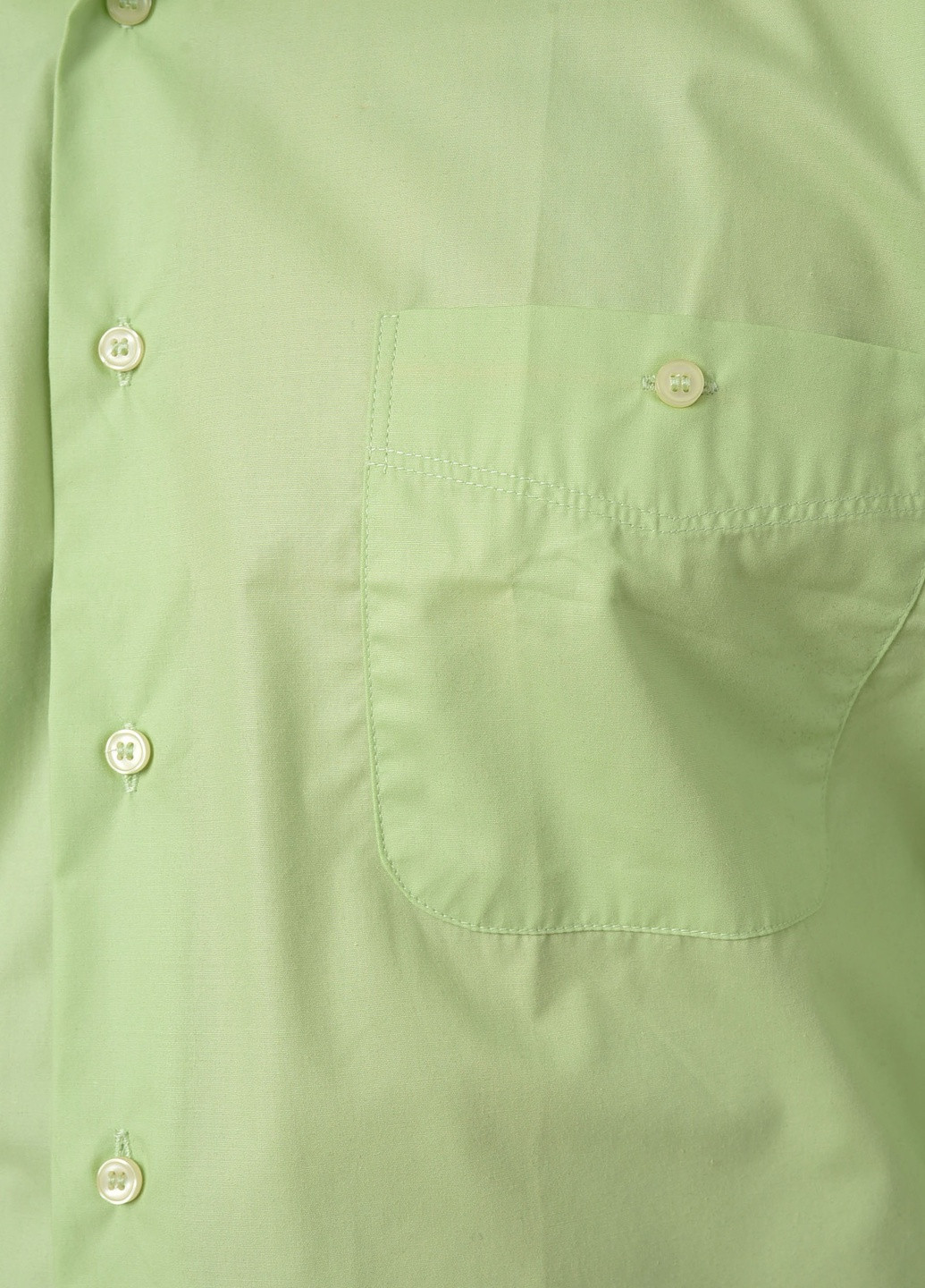 Зеленая кэжуал рубашка однотонная Let's Shop