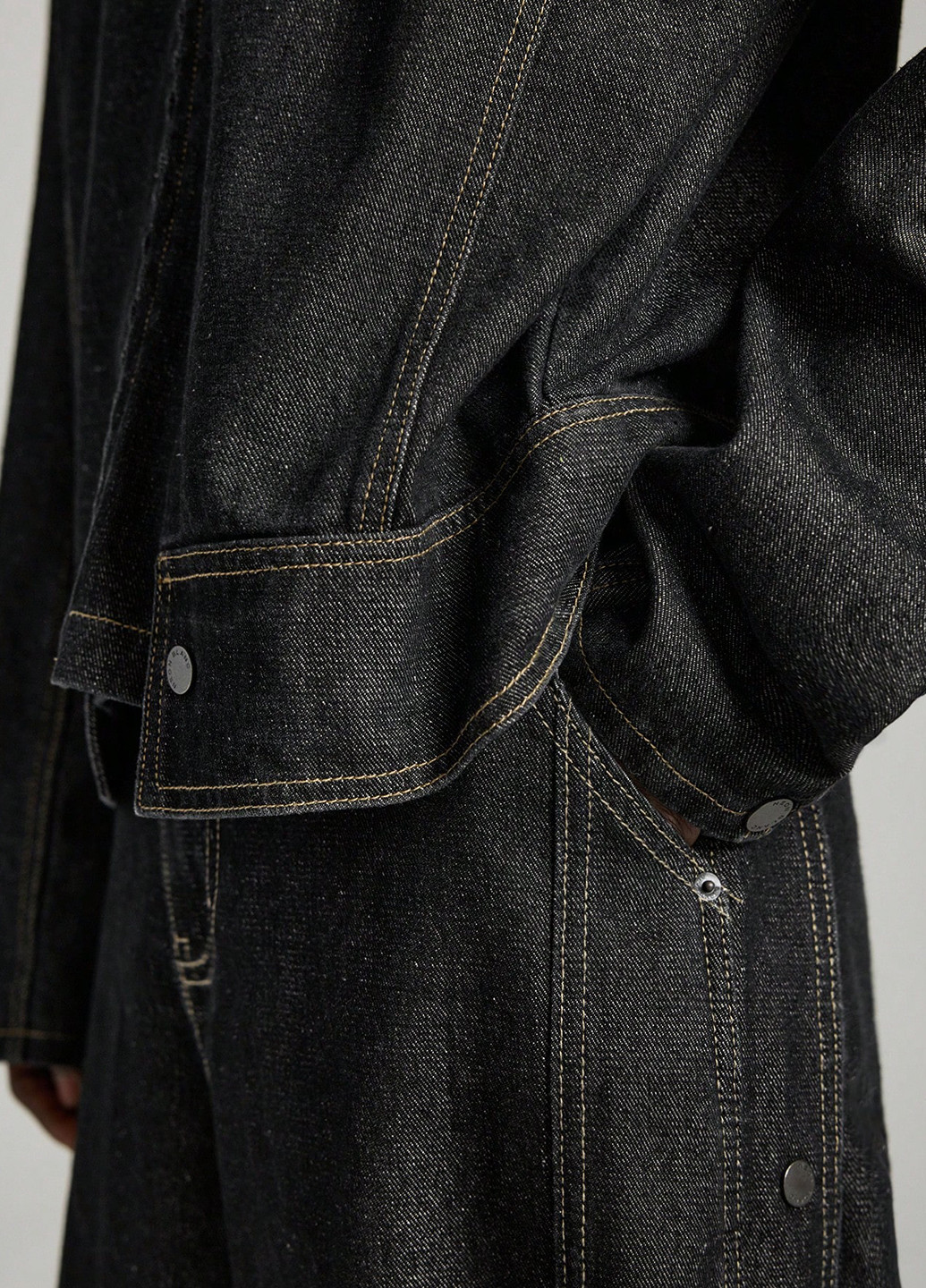 Черная демисезонная куртка SHEIN