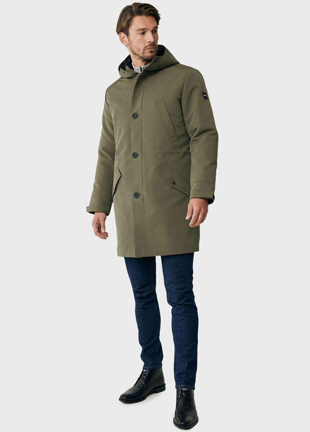 Оливковая зимняя куртка Mexx
