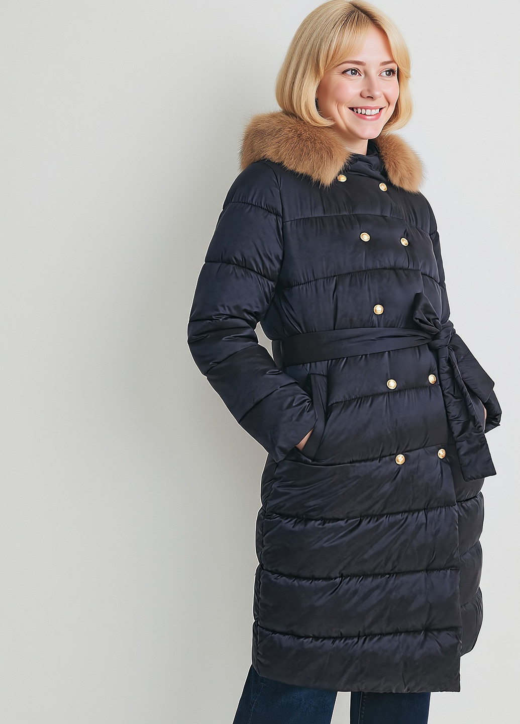 Темно-синя демісезонна куртка Reserved