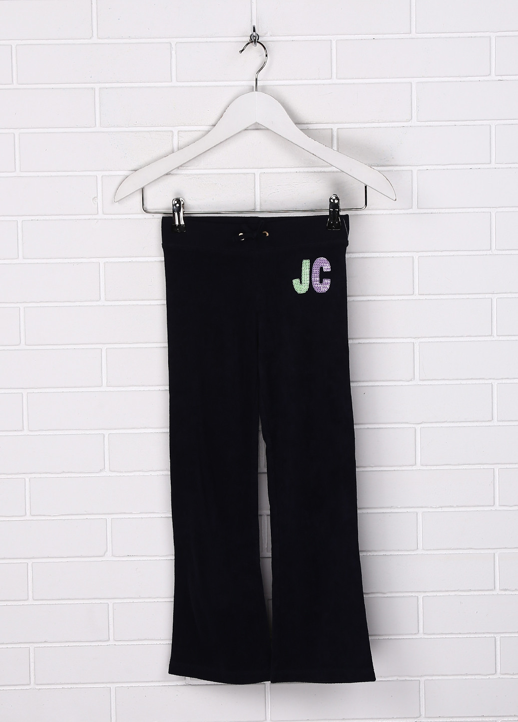 Темно-синие спортивные демисезонные прямые брюки Juicy Couture