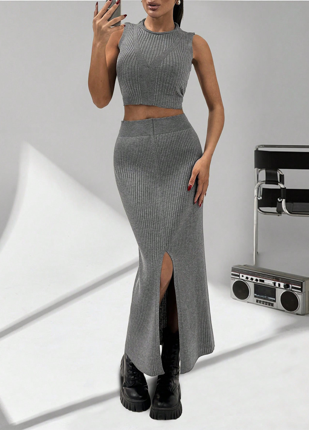 Костюм (топ, спідниця) SHEIN (367436171)