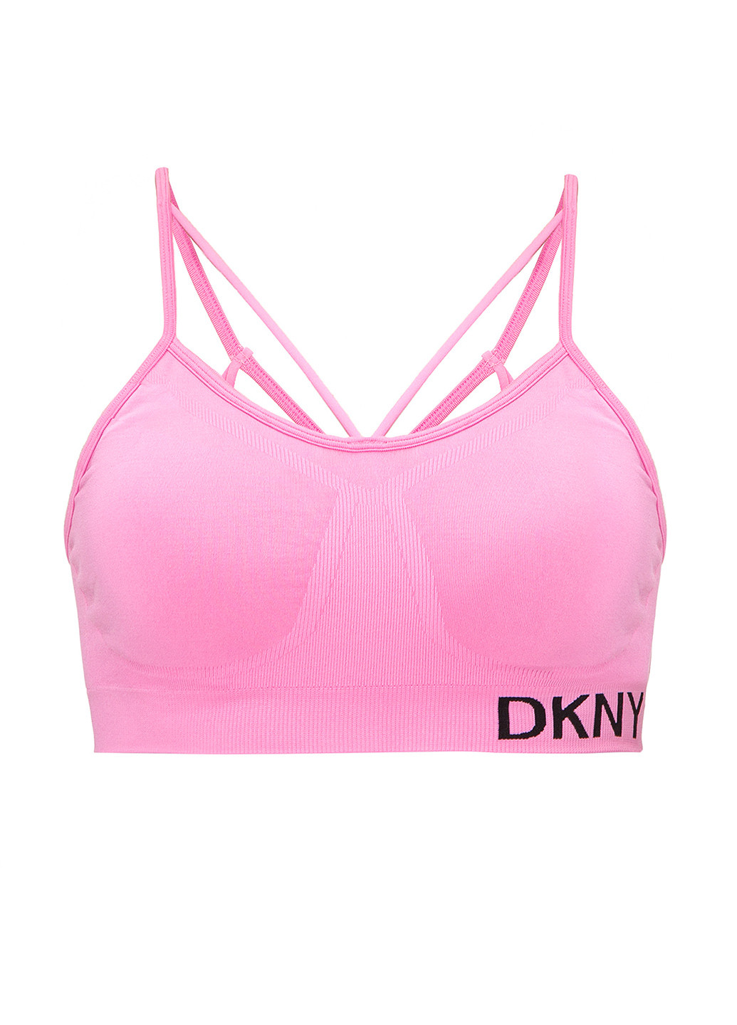 Розовый топ бюстгальтер DKNY без косточек хлопок