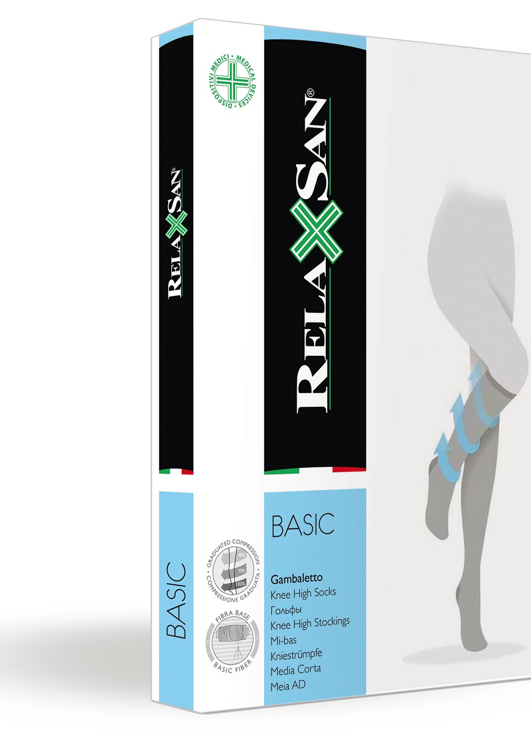 Компрессионные гольфы Rlaxsan 22-27 мм рт.ст. 1 бежевые Relaxsan basic (253784247)