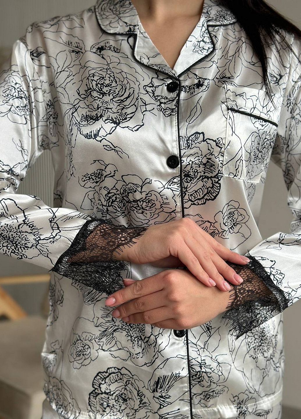 Сіра всесезон піжама (сорочка, штани) сорочка + брюки NOVA VEGA