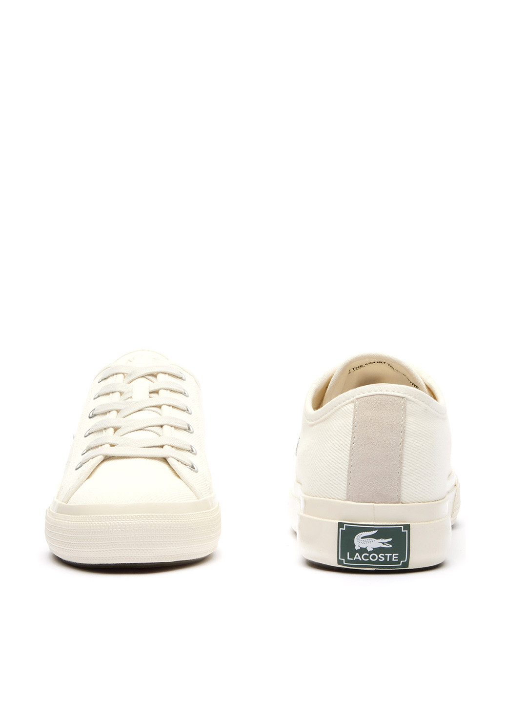 Белые кеды Lacoste