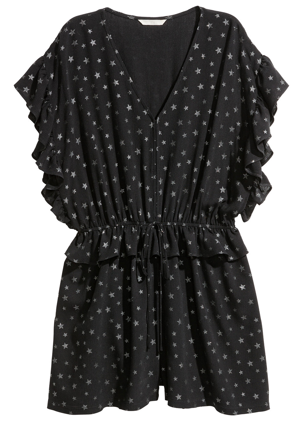 Комбінезон H&M комбінезон-шорти зірки чорний кежуал віскоза