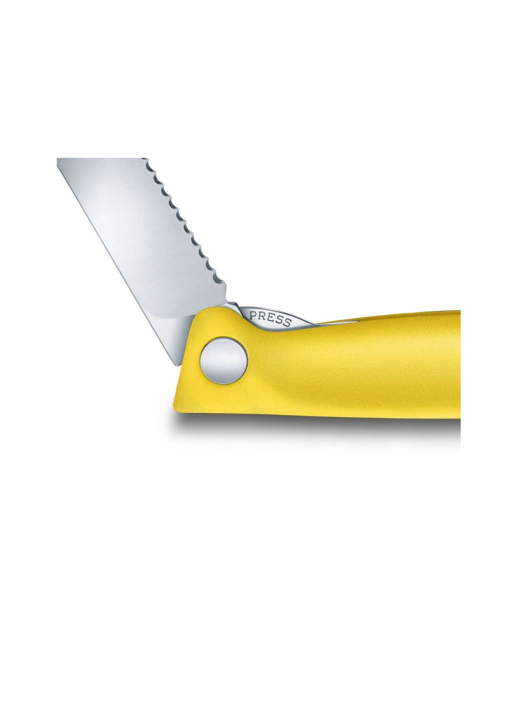 Кухонный нож SwissClassic Foldable Paring 11 см Serrated Yellow (6.7836.F8B) Victorinox (254070020)