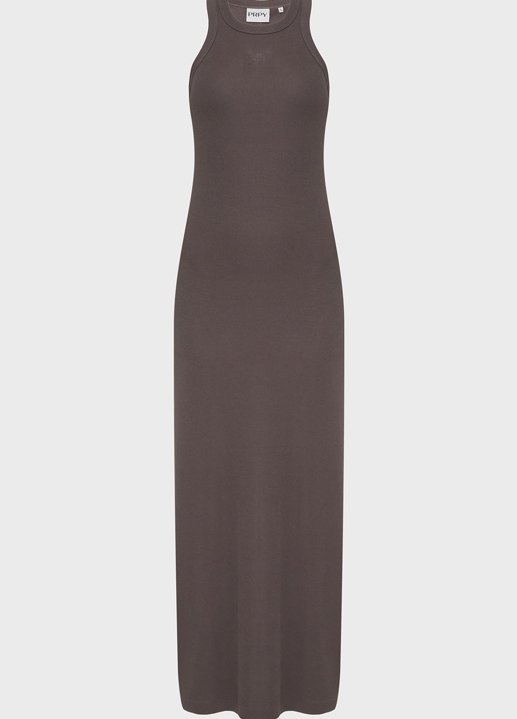 Коричневое кэжуал платье платье-майка PRPY однотонное