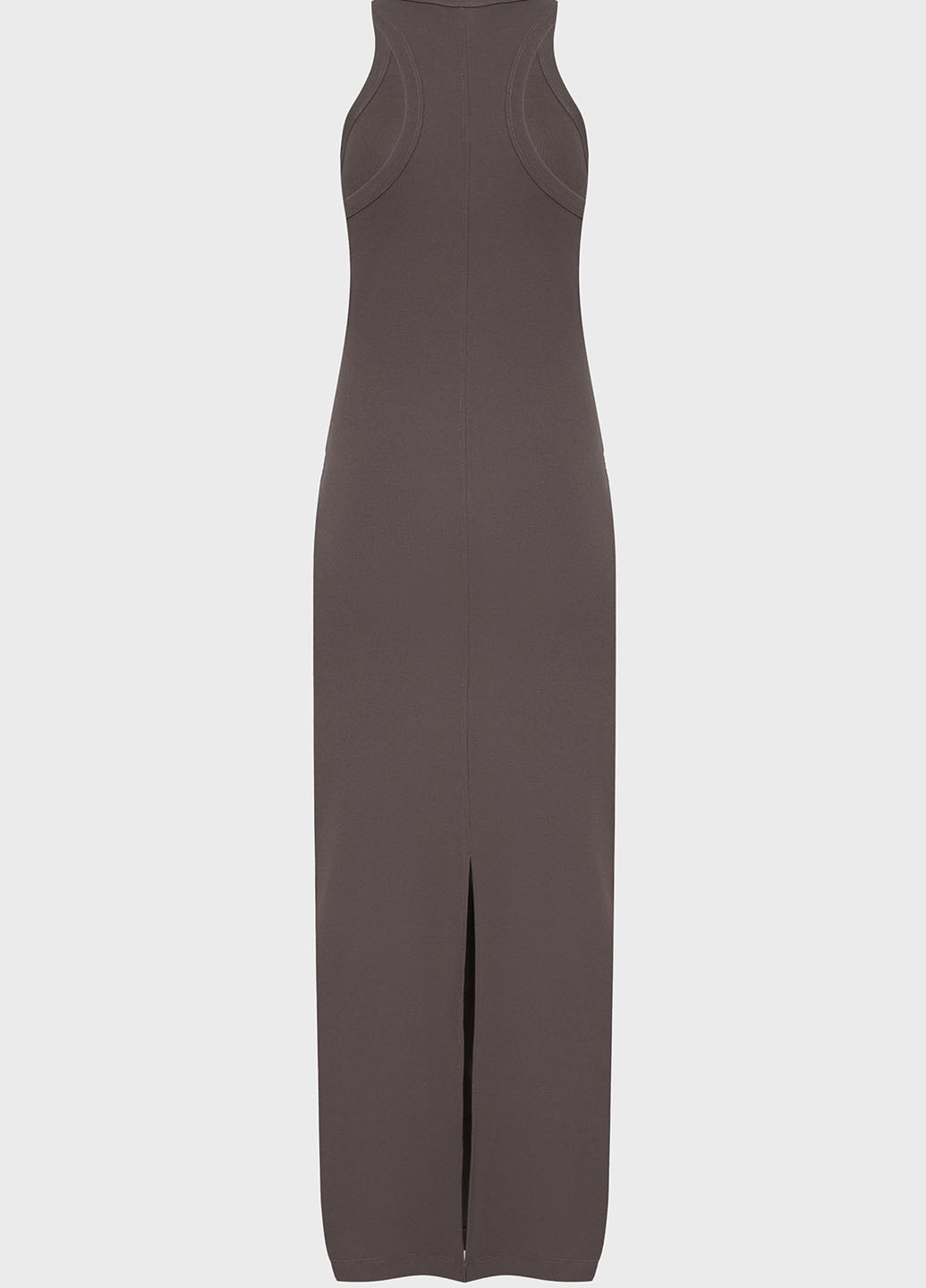 Коричневое кэжуал платье платье-майка PRPY однотонное