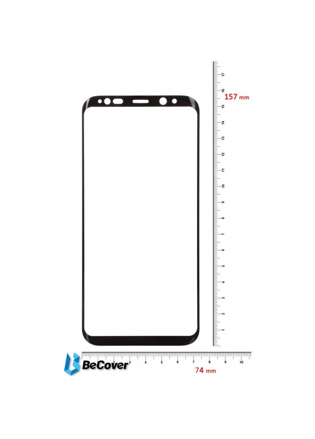 Пленка защитная Silk Screen Protector Samsung Galaxy S8+ SM-G955 Black (702968) BeCover (252389082)
