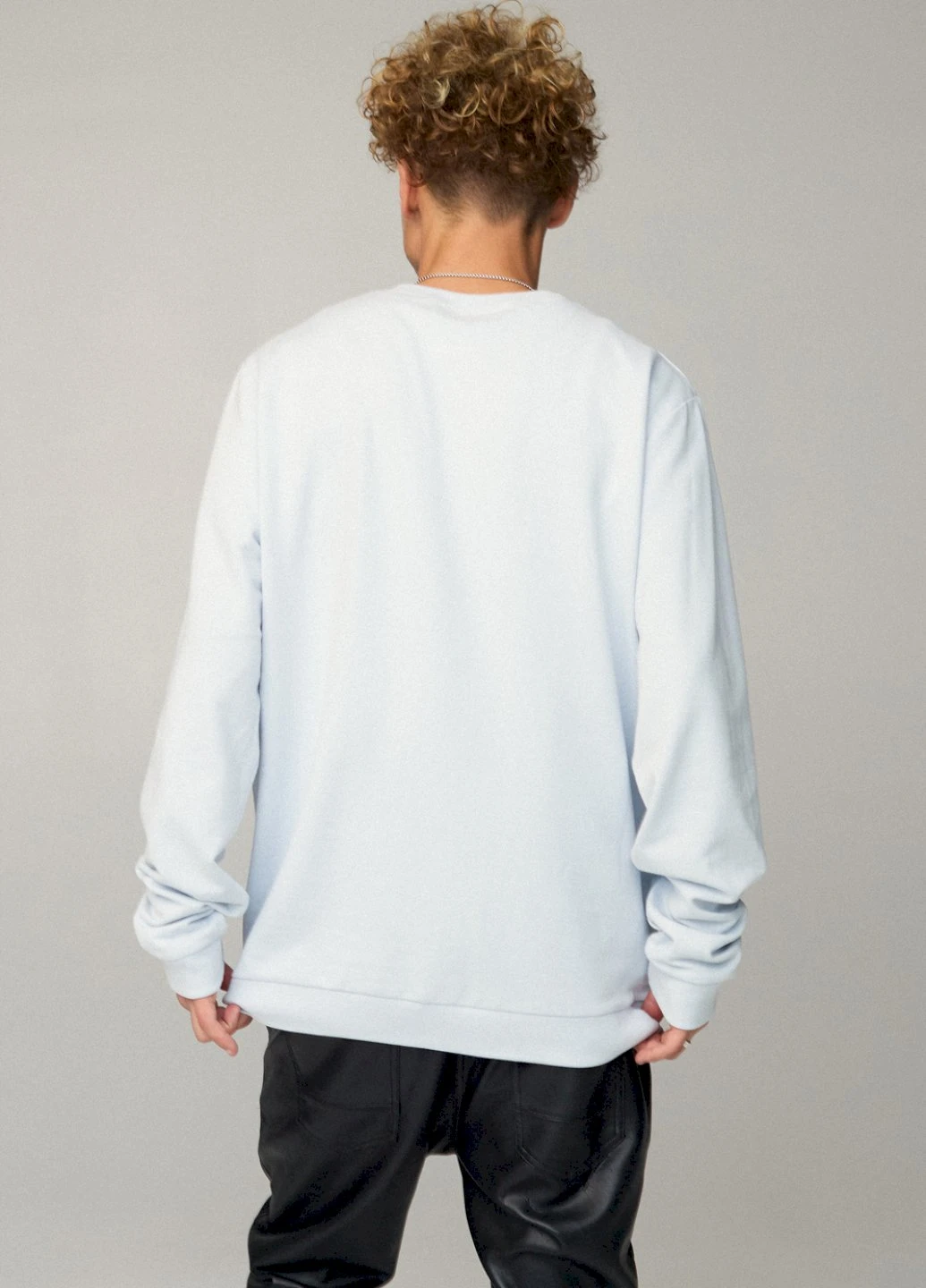 Светло-голубой свитшот мужской oversize /no flis/ YAPPI (252258635)