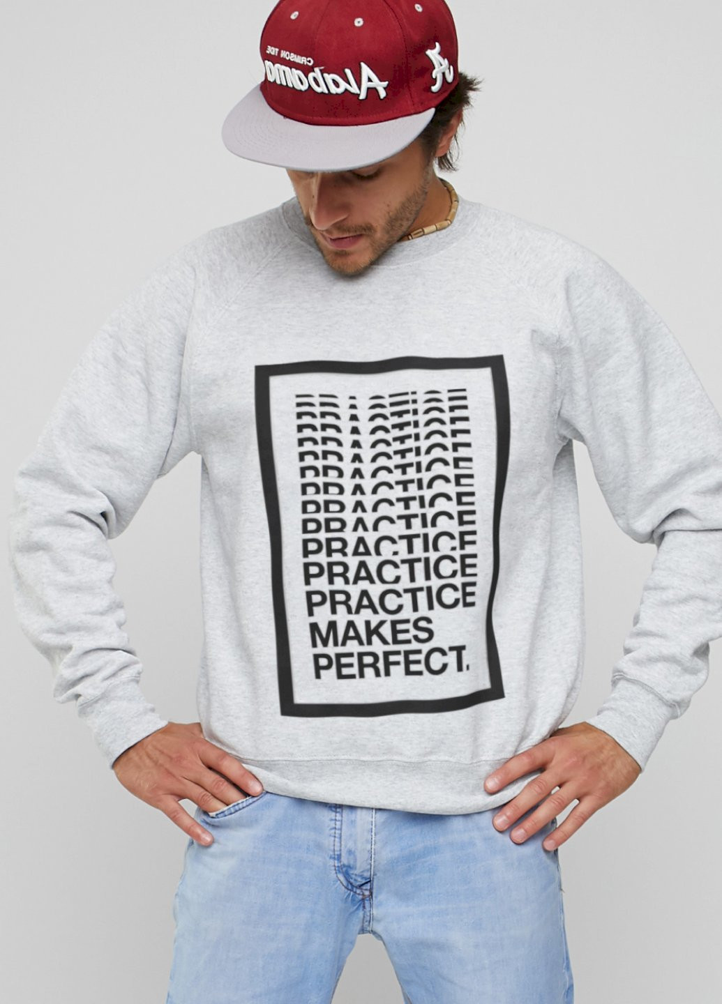 Сірий світшот YAPPI (198688786)