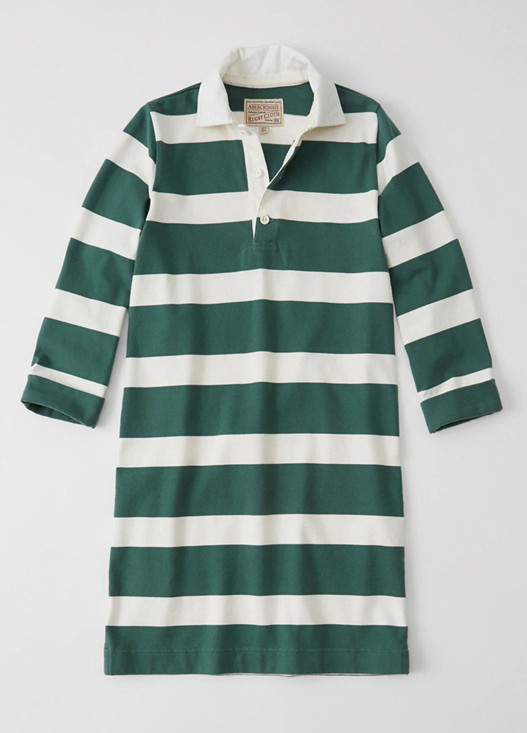 Зеленое кэжуал платье Abercrombie & Fitch в полоску