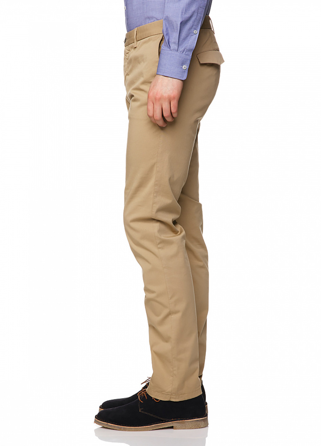 Песочные кэжуал демисезонные прямые брюки United Colors of Benetton
