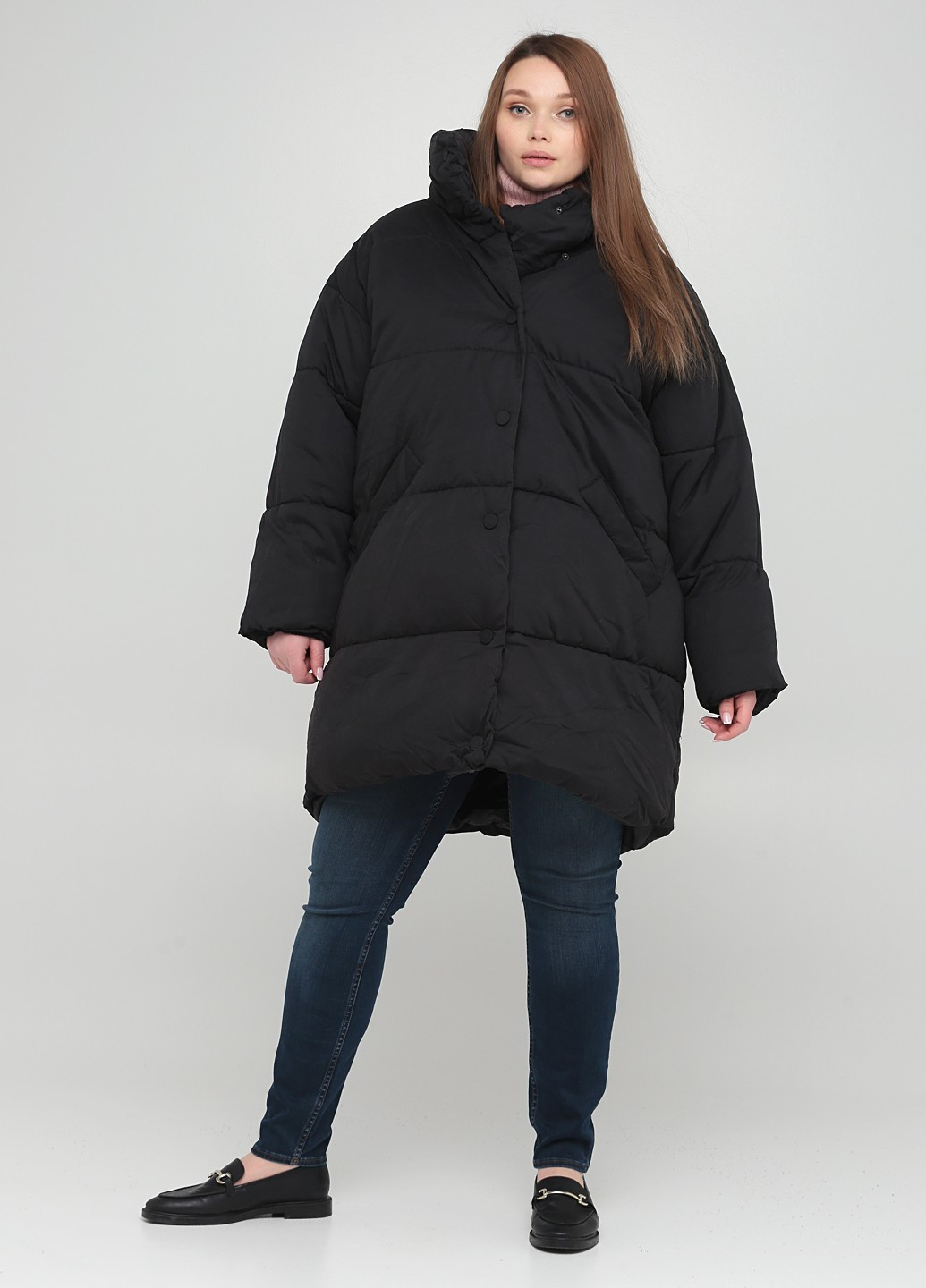 Черная демисезонная куртка куртка-одеяло Monki