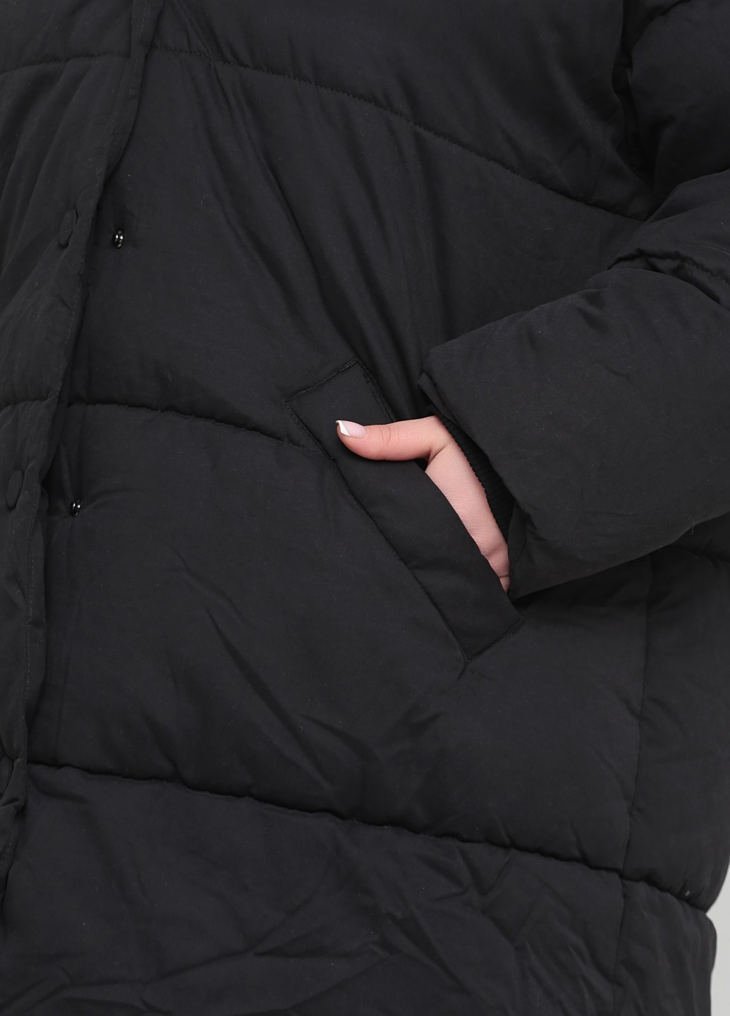 Черная демисезонная куртка куртка-одеяло Monki