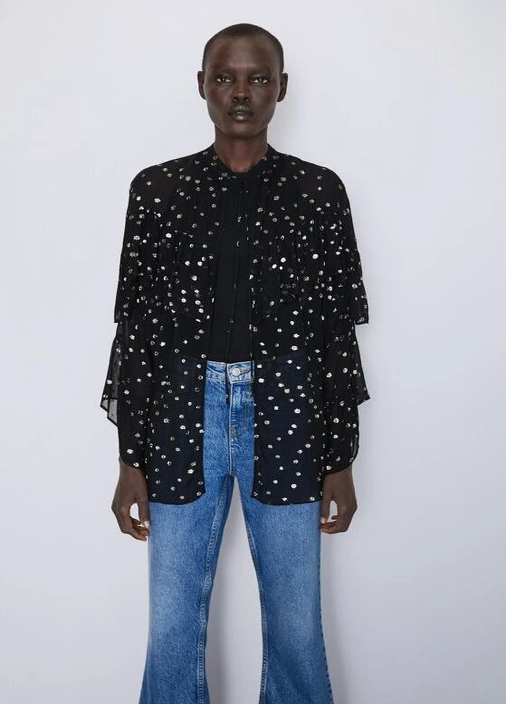 Чорна блуза Zara