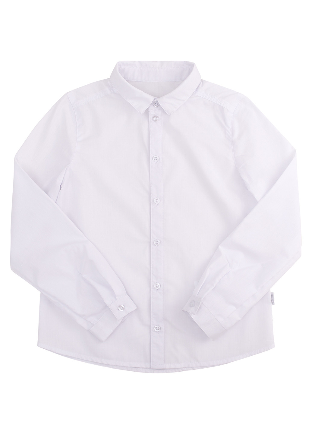 Белая кэжуал рубашка однотонная Bembi