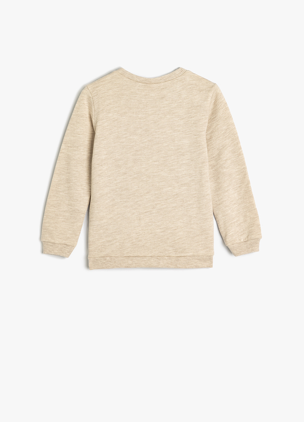 KOTON світшот малюнок бежевий кежуал бавовна