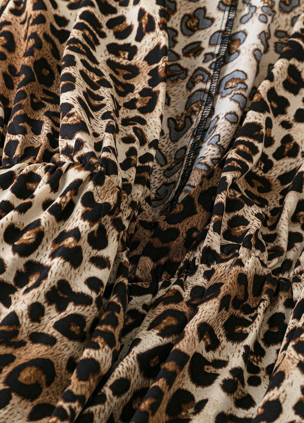 Комбинезон SHEIN комбинезон-брюки леопардовый комбинированный кэжуал полиэстер