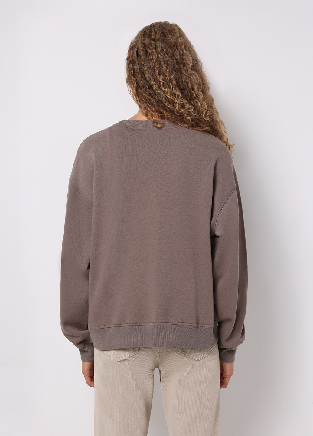 Кофейный свитшот Colin's рисунок без декора (368132952)