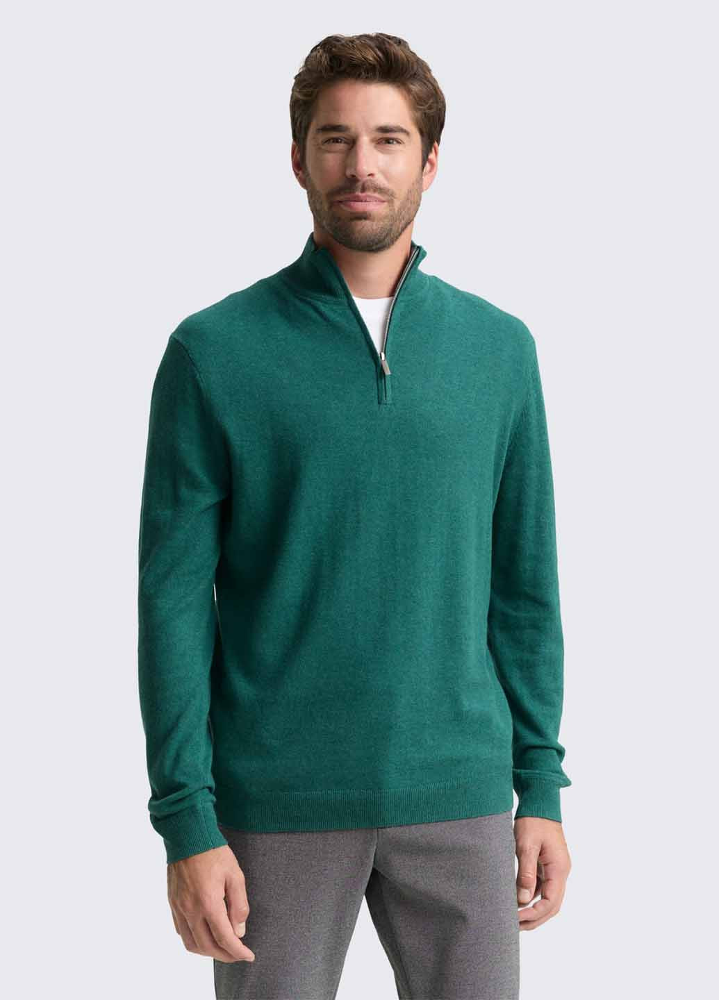 Зеленый демисезонный свитер Tom Tailor