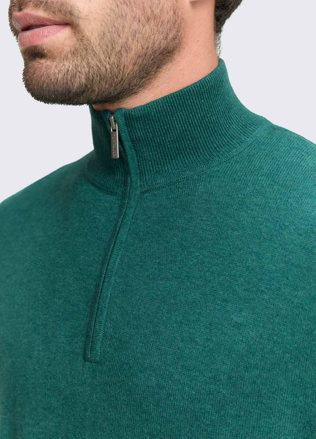 Зеленый демисезонный свитер Tom Tailor