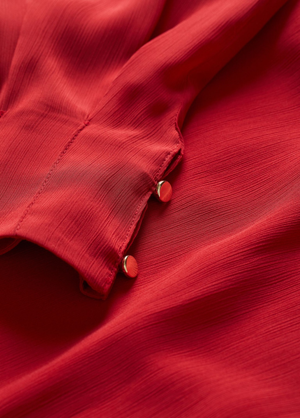 Темно-красное кэжуал платье H&M однотонное
