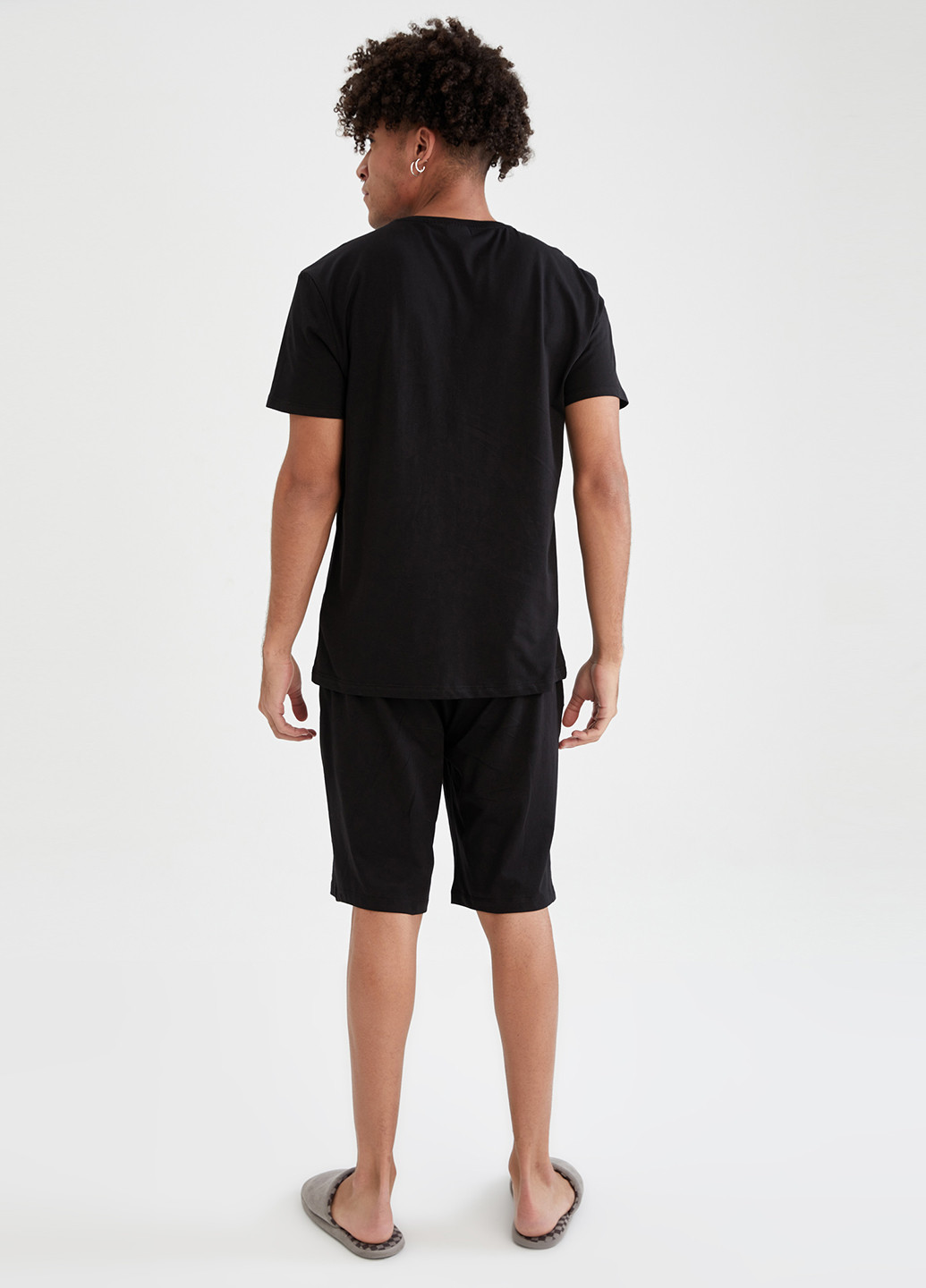 Черный демисезонный tom & jerry DeFacto Комплект(футболка, шорты)