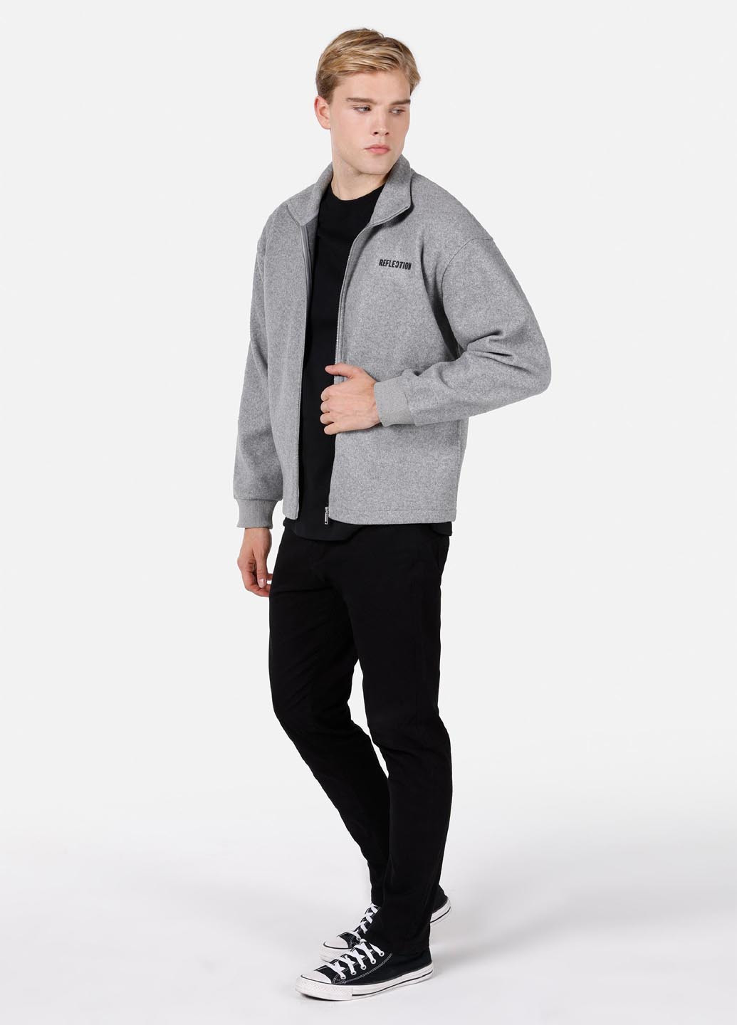 Серая демисезонная куртка Colin's