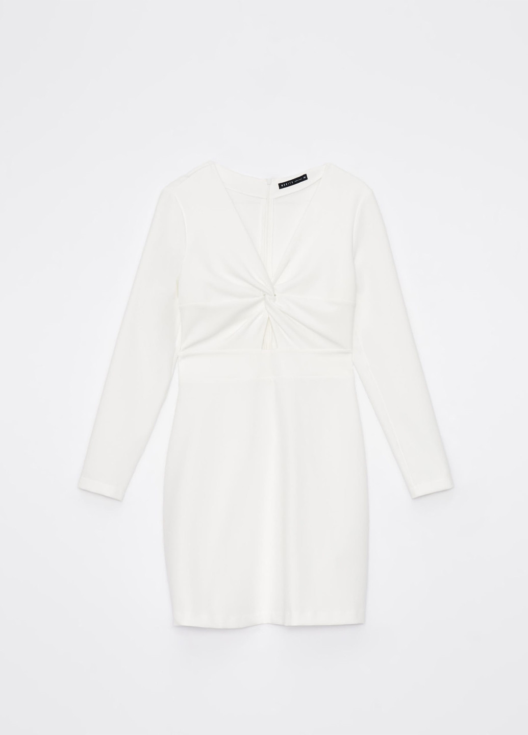 Белое кэжуал платье Mohito однотонное