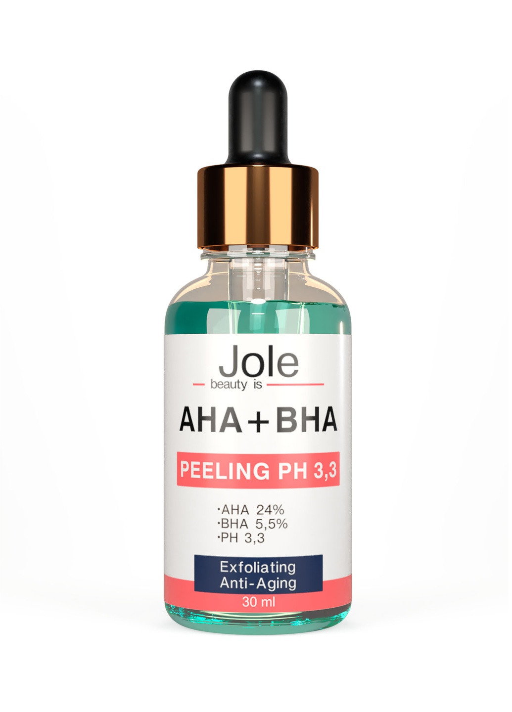 Пілінг для обличчя із комплексом кислот AHA+BHA Peeling Complex AHA+BHA pH 3,0 30ml Jole (251160480)