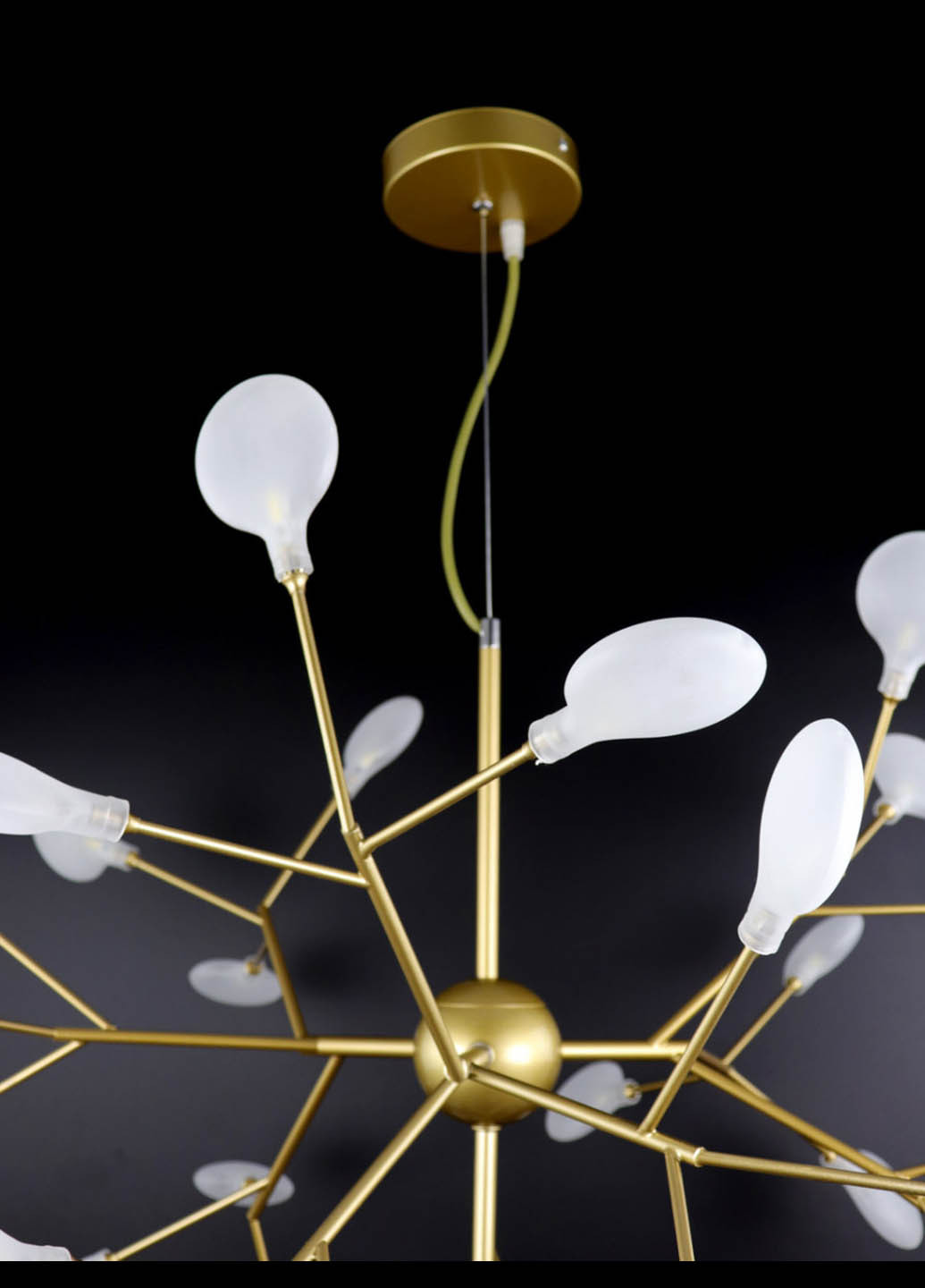 Люстра стельова LED на 36 лампочок H686 / 36-gd Золото 75х80х80 см. Handmade (234540162)