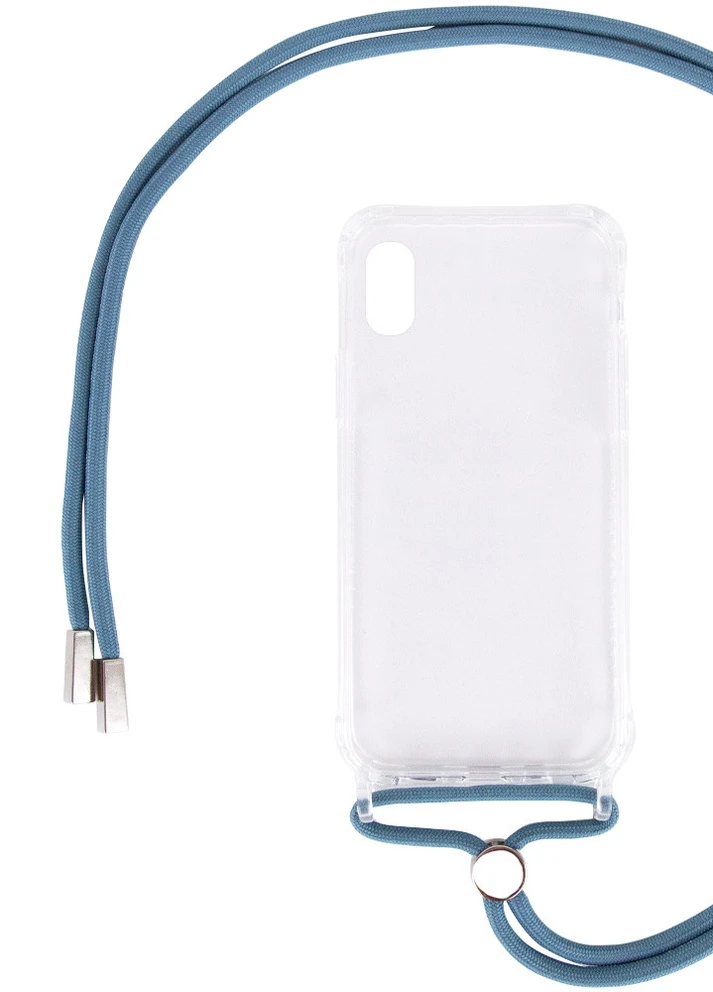 Чехол TPU Crossbody Transparent для Apple iPhone XS Max (6.5') Зеленый / Pine green (is_00000041868_6) Epik (229727657)