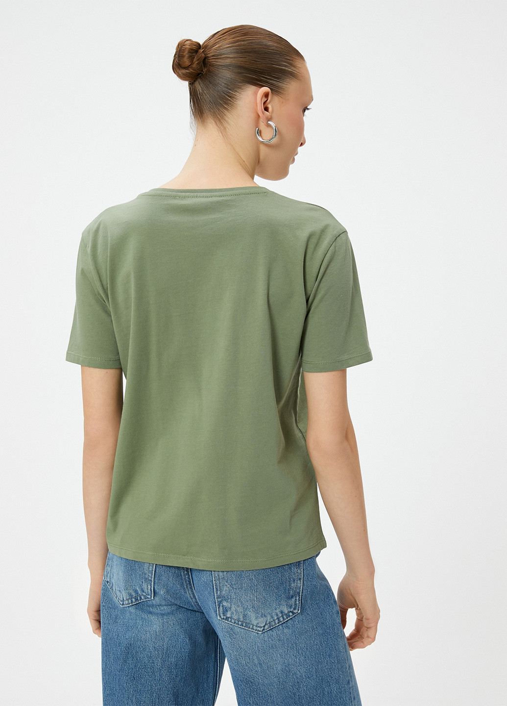 Хакі (оливкова) літня футболка KOTON