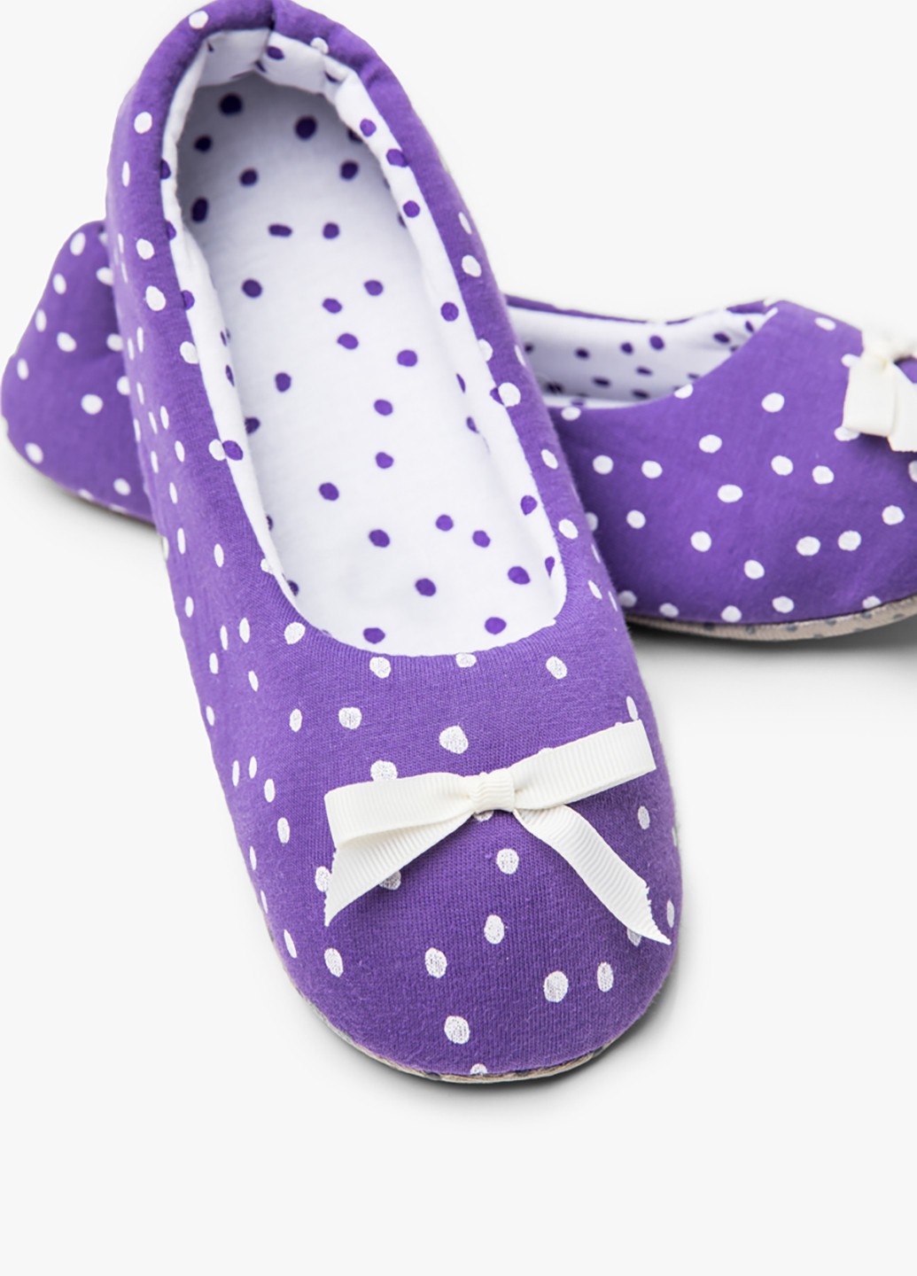 Фиолетовые тапочки Gepur с бантом