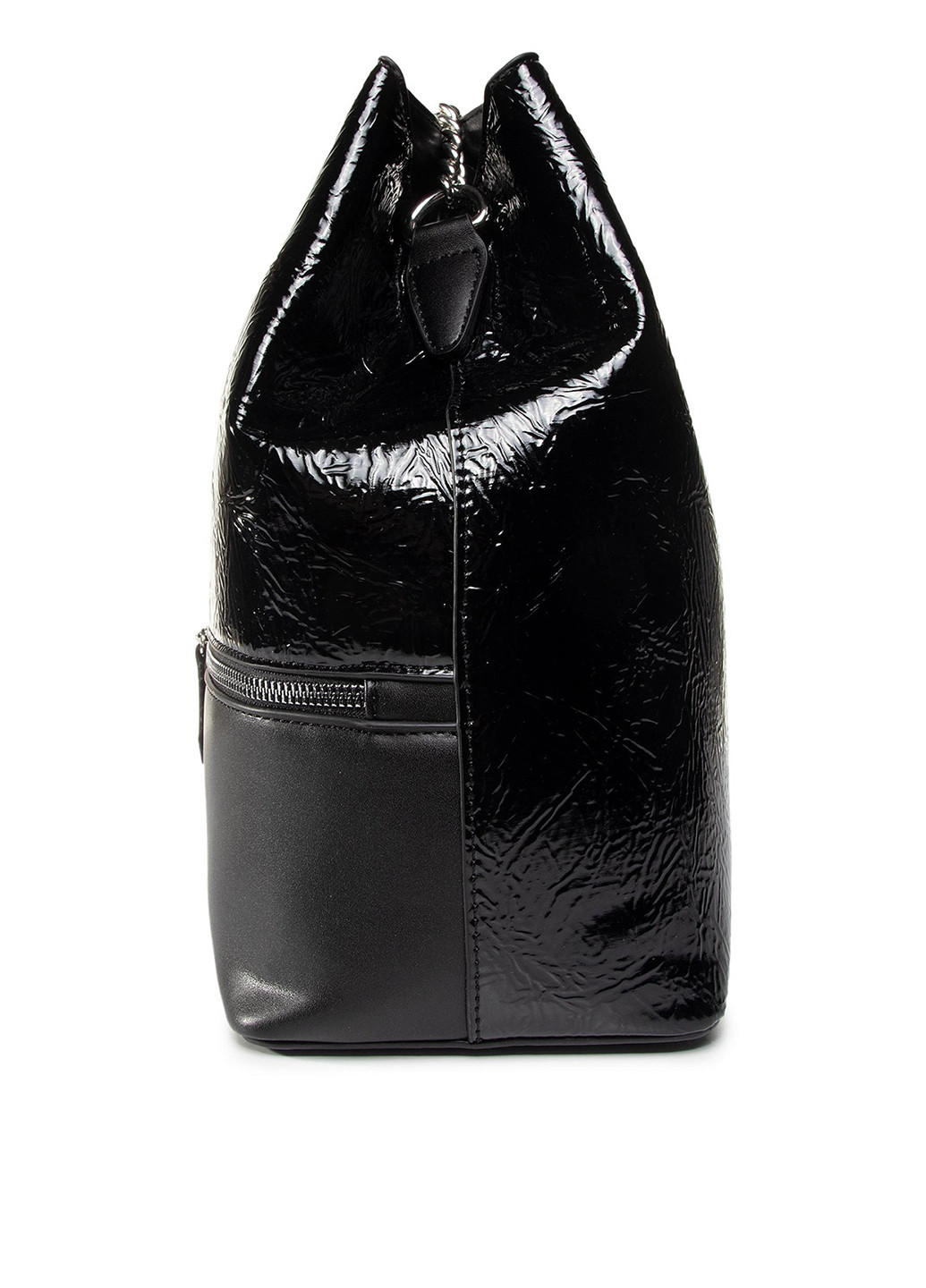 Сумка з ремінцем Jenny Fairy RX3095 Jenny Fairy сумка-мешок однотонная чёрная кэжуал