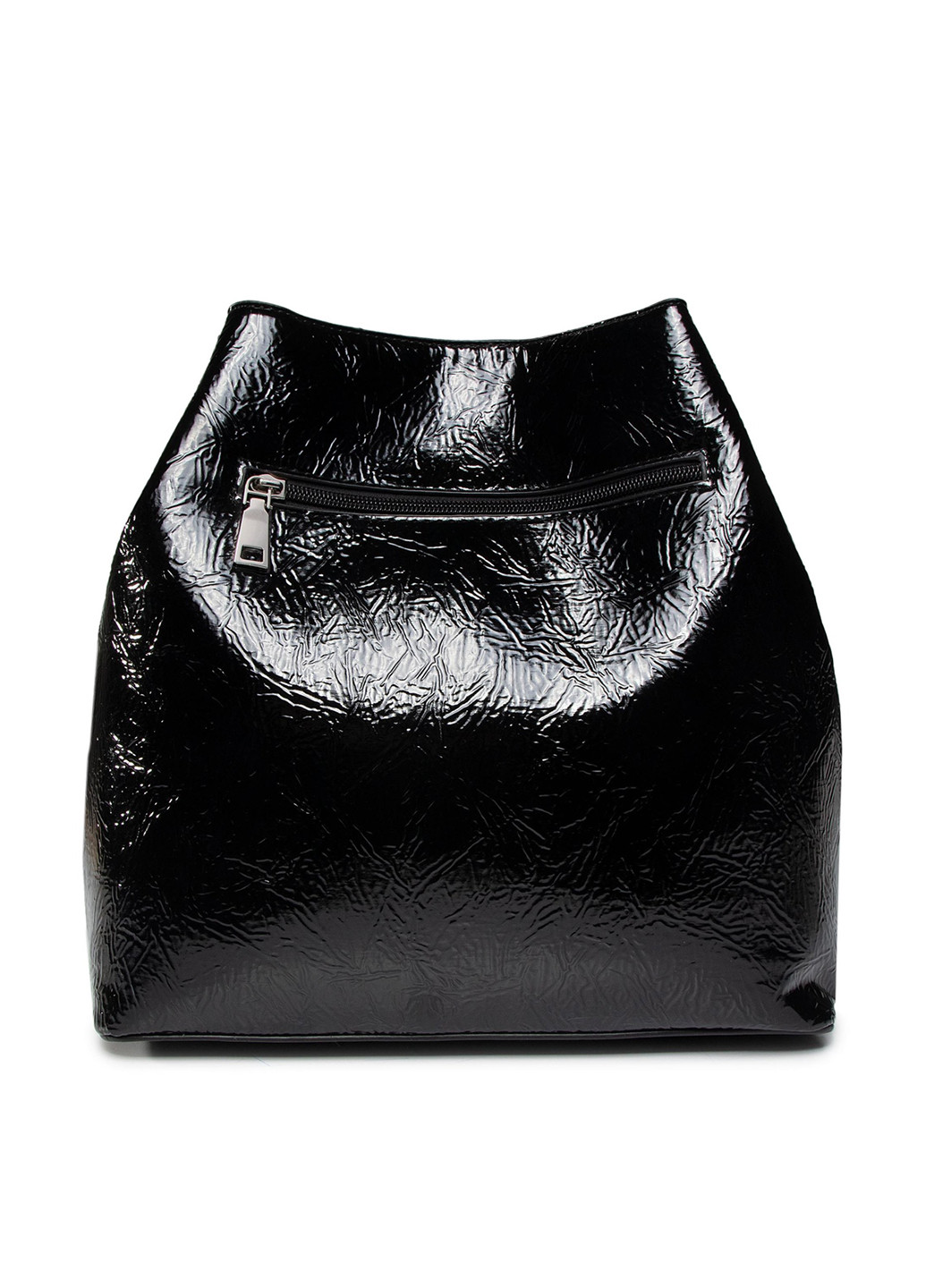 Сумка з ремінцем Jenny Fairy RX3095 Jenny Fairy сумка-мешок однотонная чёрная кэжуал