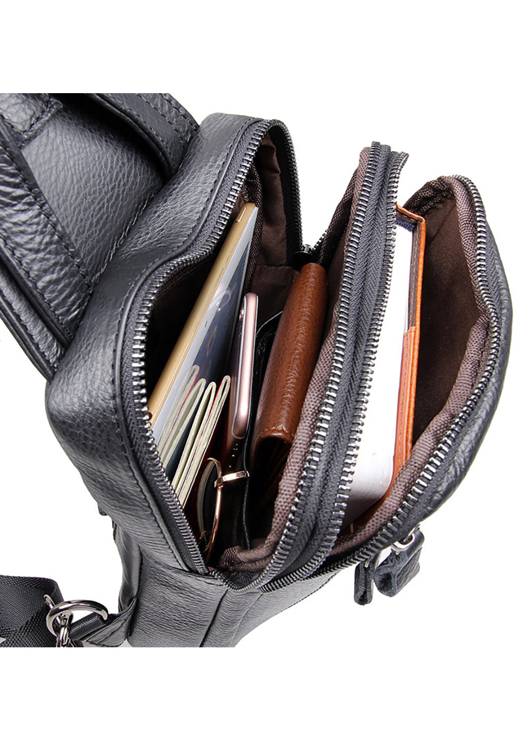 Чоловіча шкіряна сумка 17х25х6 см Vintage (252130251)