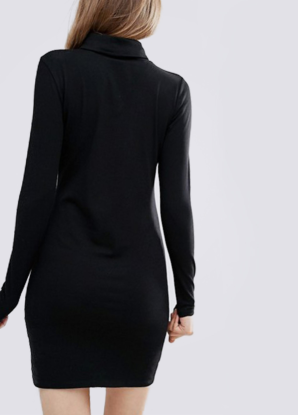 Чорна спортивна сукня поло es.design fw2121.2 темно-синя поло Egostyle однотонна